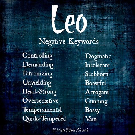 bad traits of leo man